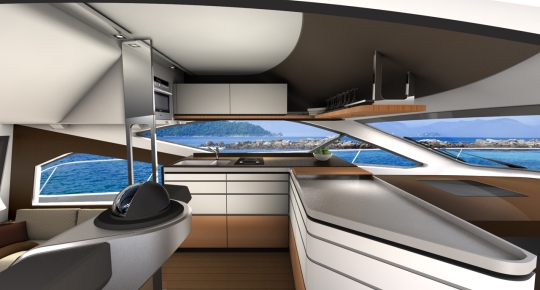Дизайнеры BMW презентовали яхту Intermarine 55