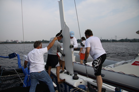 катамаран extreme 40, баркли, ПИРогово, парусный спорт