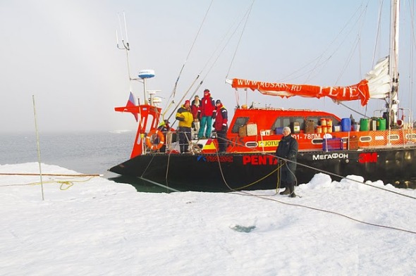 яхта петр 1, северный морской путь, рекорд, новости