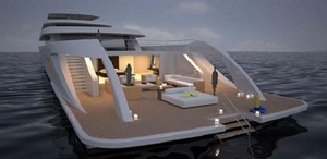 роскошная яхта, сверхдорогое судно, яхтенная выставка, PrincessYachts